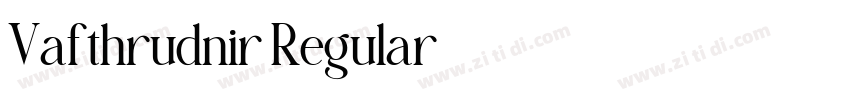 Vafthrudnir Regular字体转换